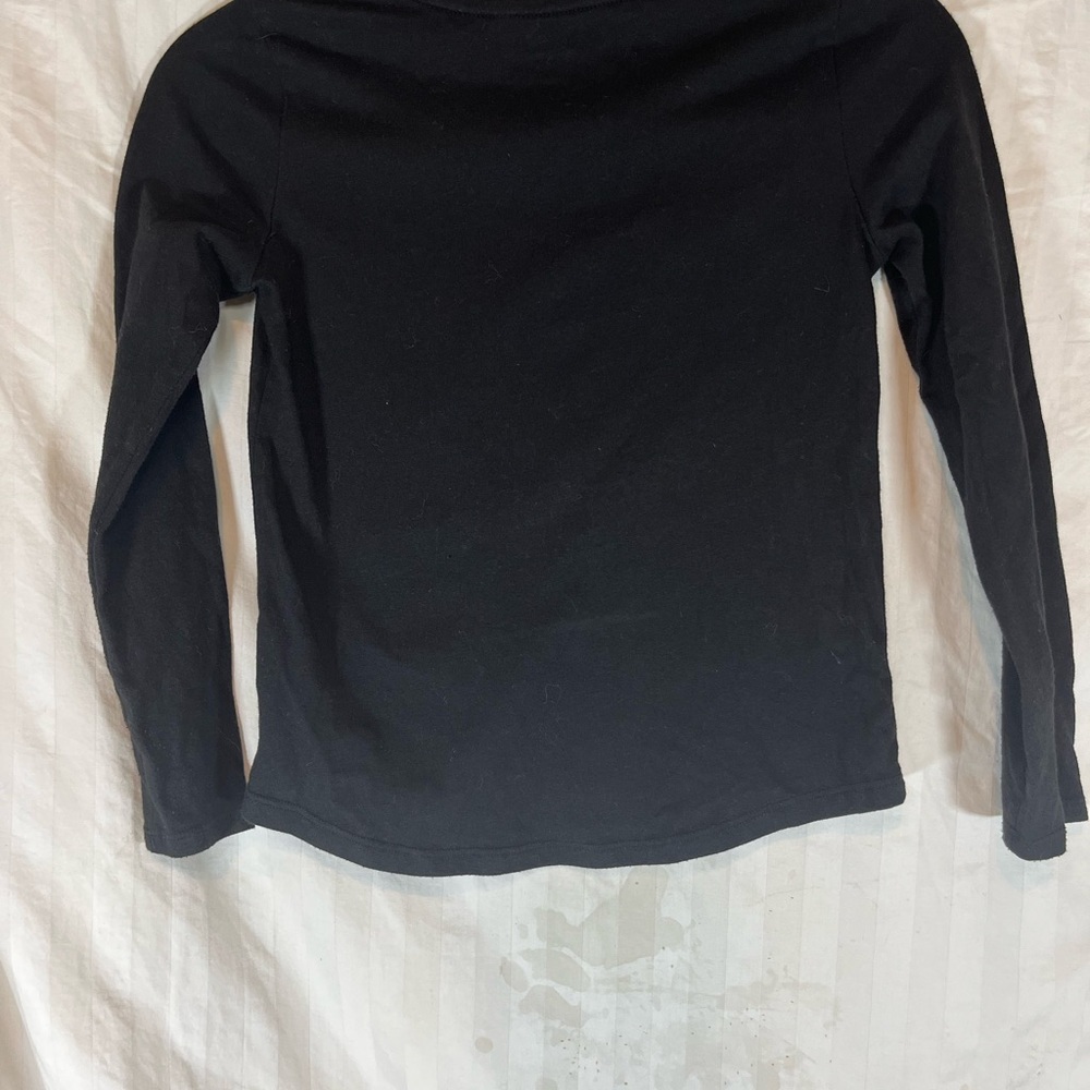Wonder Nation Boys Girls Black Gold Glitter Saints Graphic Long Sleeve Tee M 7-8 - Picture 4 of 4